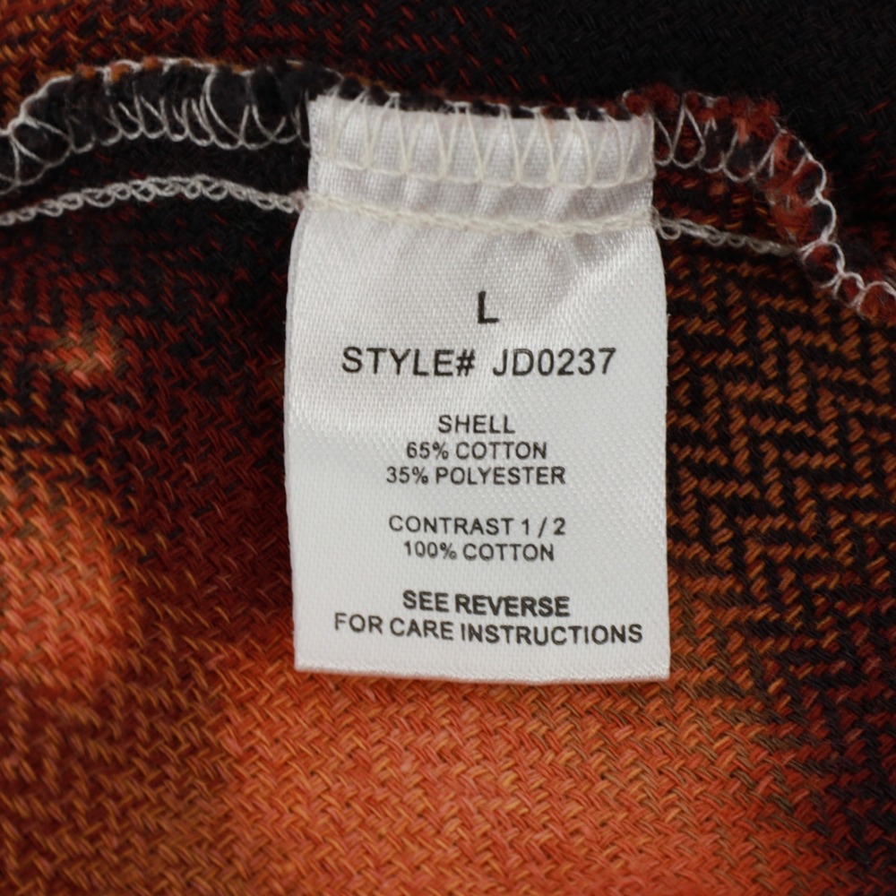 Oli & Hali Wash Mix Plaid Shirt Large Pockets Patchwork Distressed Cotton Blend - Picture 10 of 11